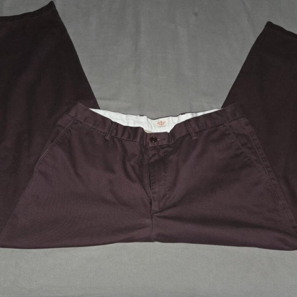 Dockers Burgundy Straight Fit